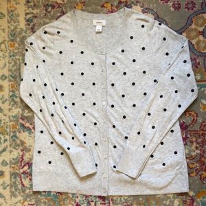 Old Navy Polka Dot Classic Cardi